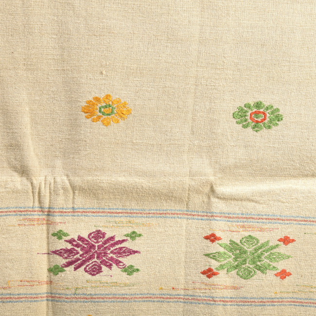 Hand Woven Traditional Eri Silk Stole By Tribal Artisans Of Assam