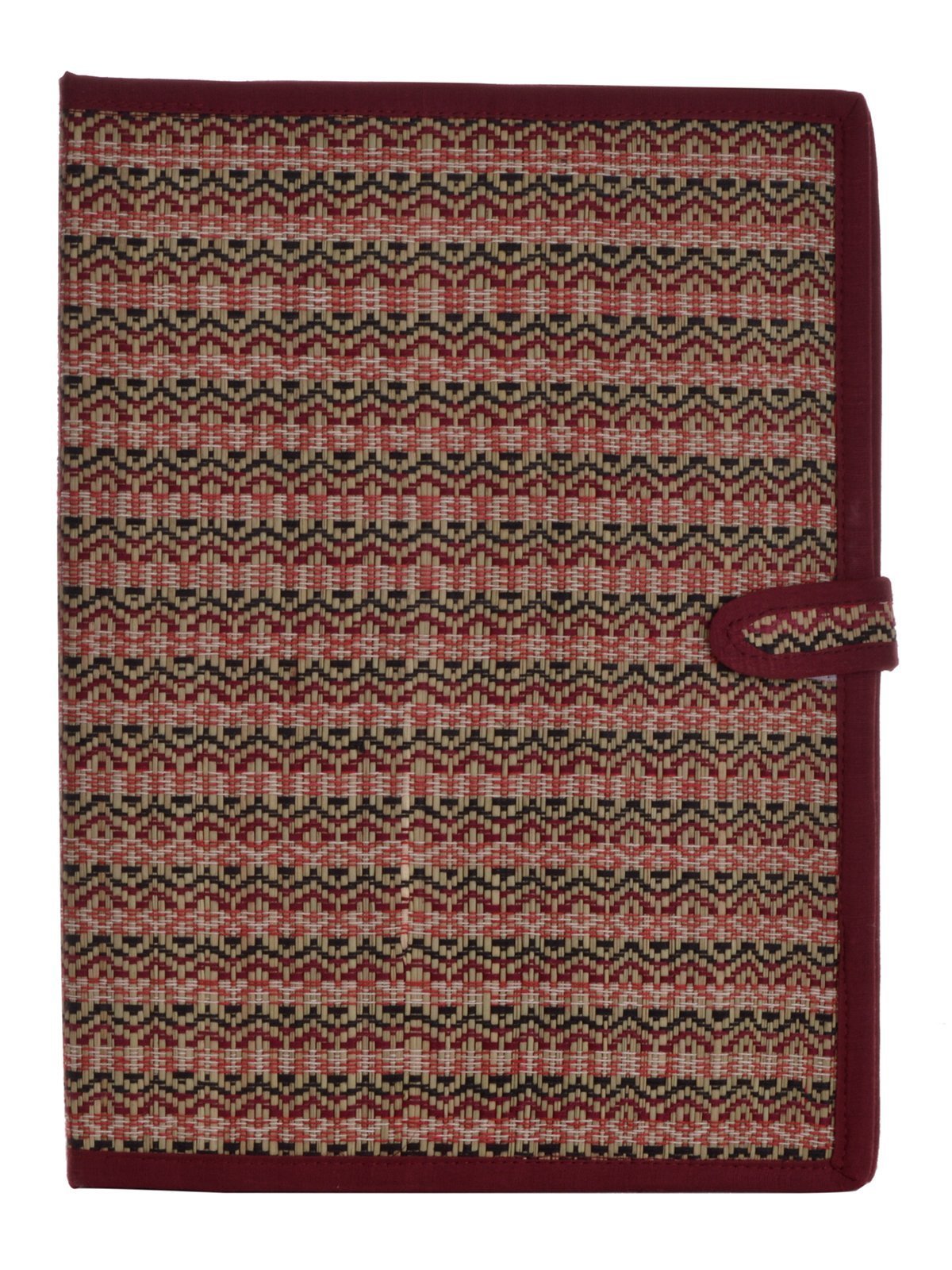 Multicoloured Jute File Folder