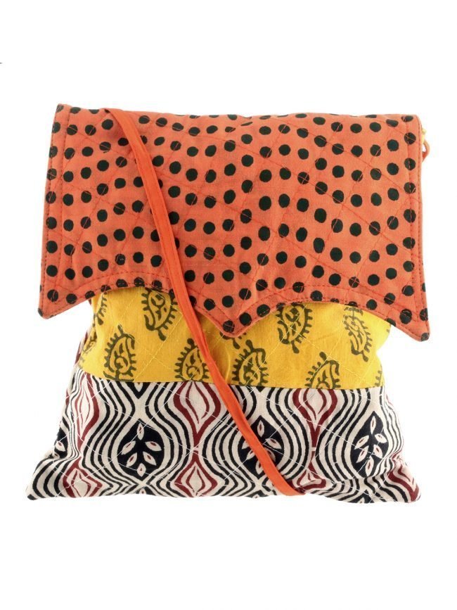 Multicolor Shade Purse Gujarati Cotton Shopping Bag