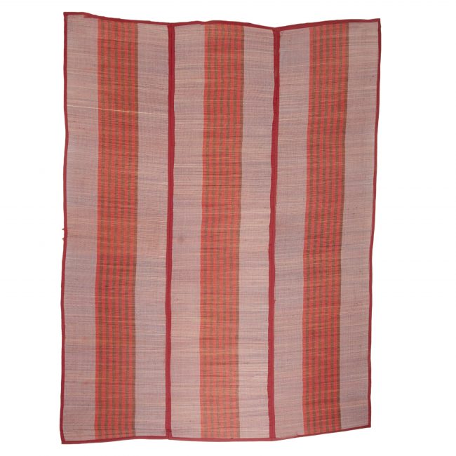 Madhur Grass Handmade Multicolour Standard Size Stripe 3 Fold Mat