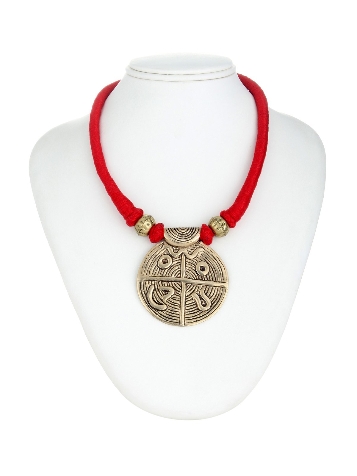 Pendant Brass Necklace