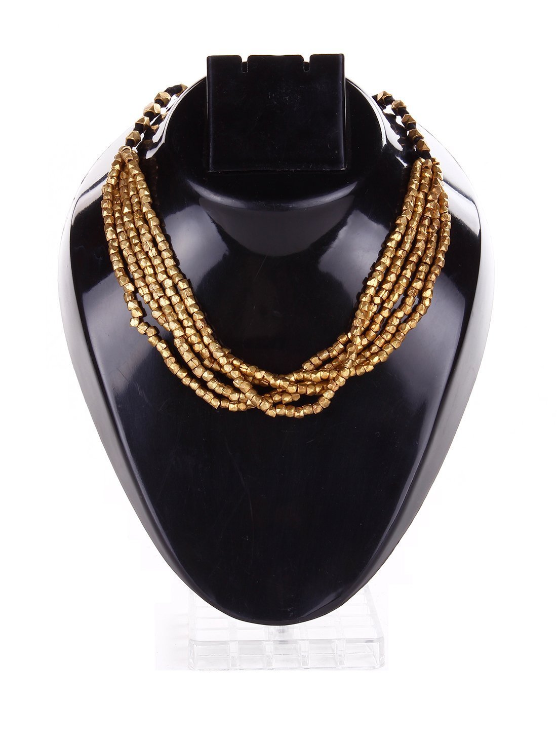 5 Line Dokra Beads Necklace