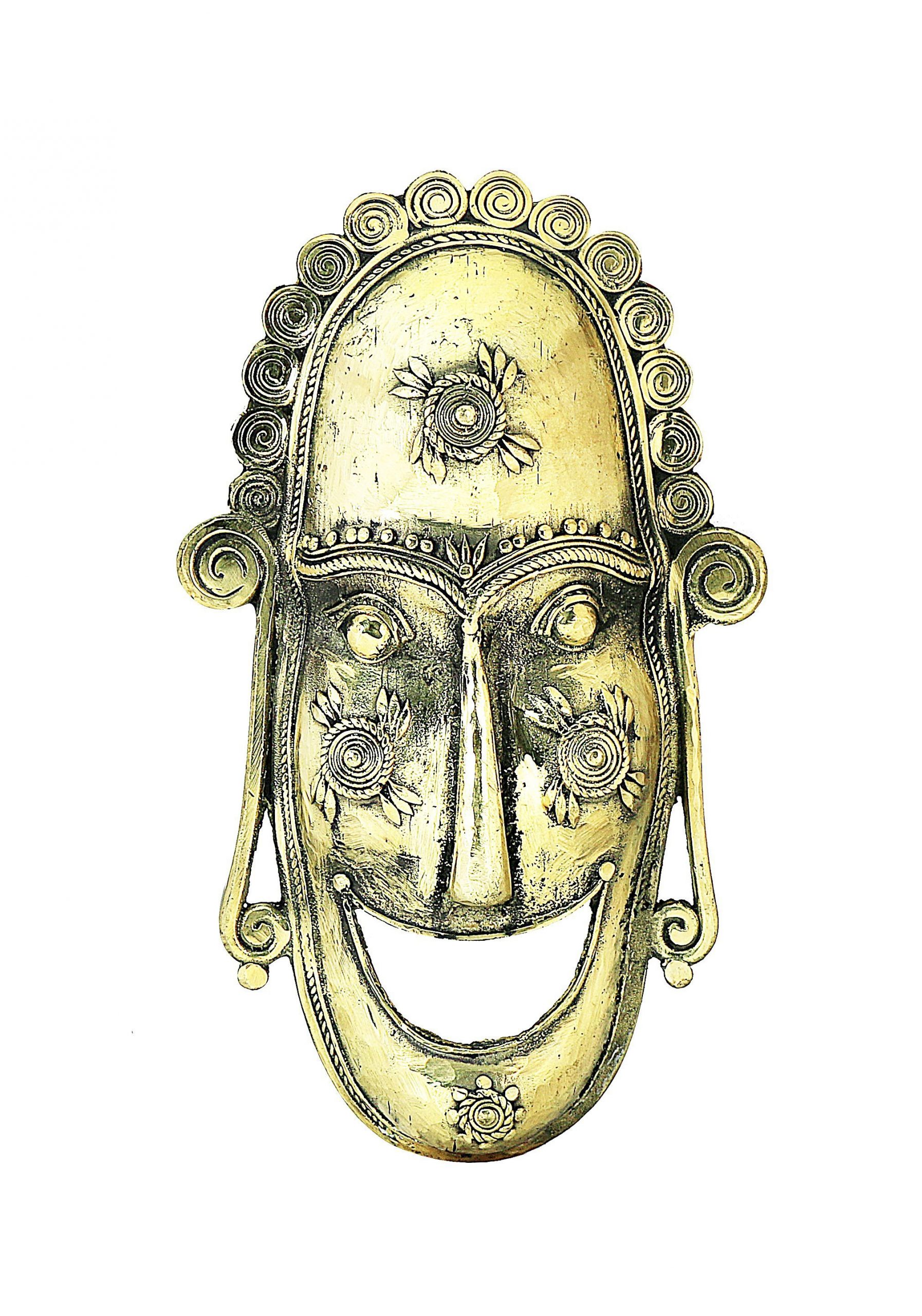 Home Decorative Mask Handcrafted In Dhokra