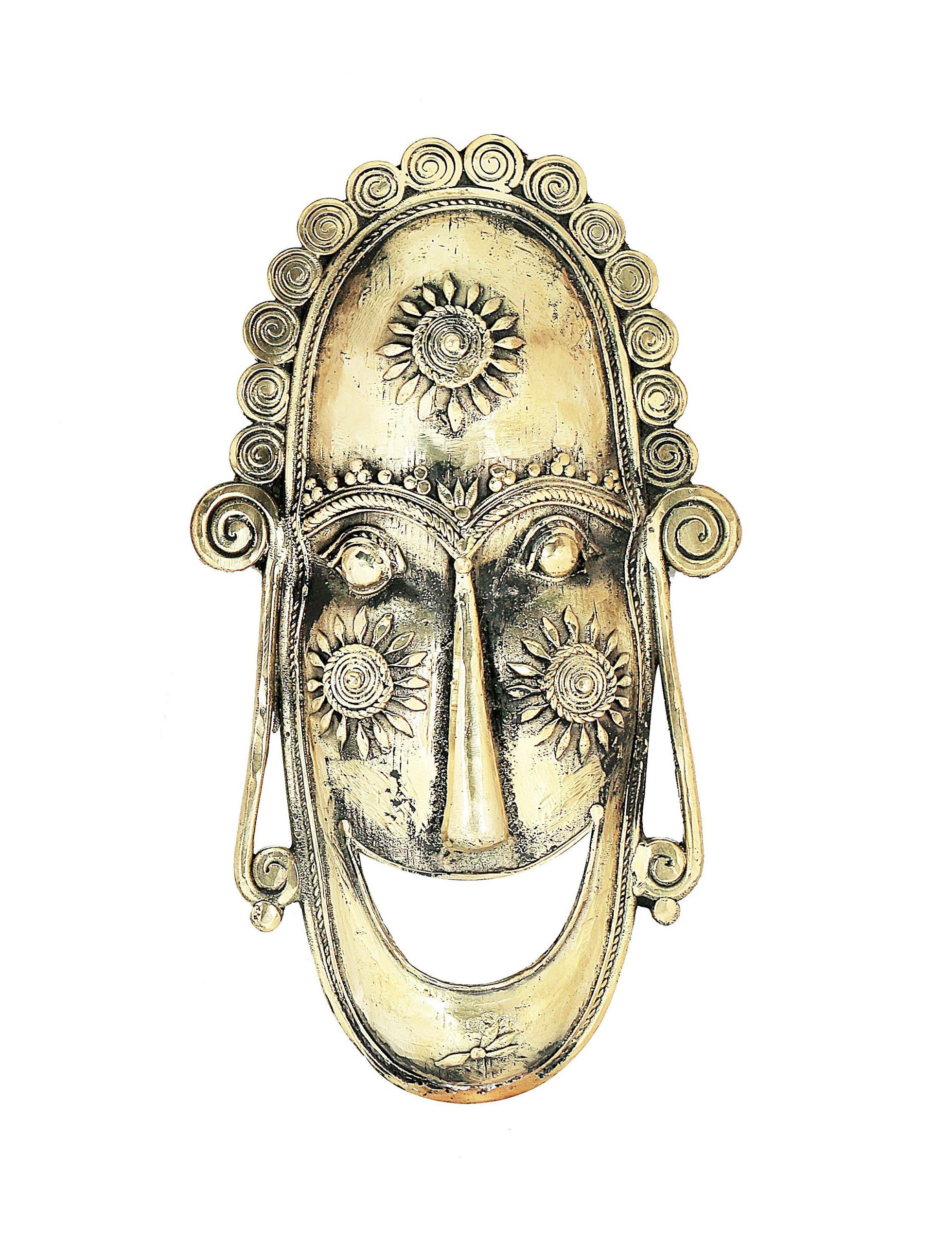 Home Decorative Mask Handcrafted In Dhokra