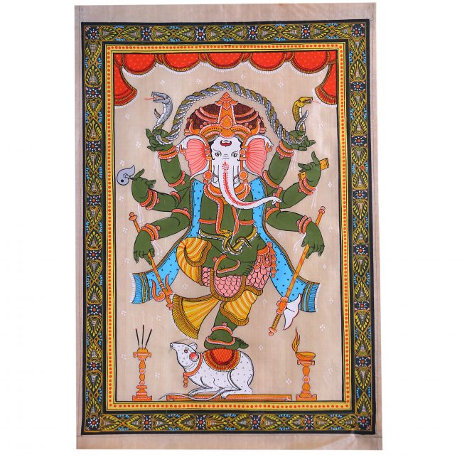 Handcrafted Saura Tussar Silk Painting