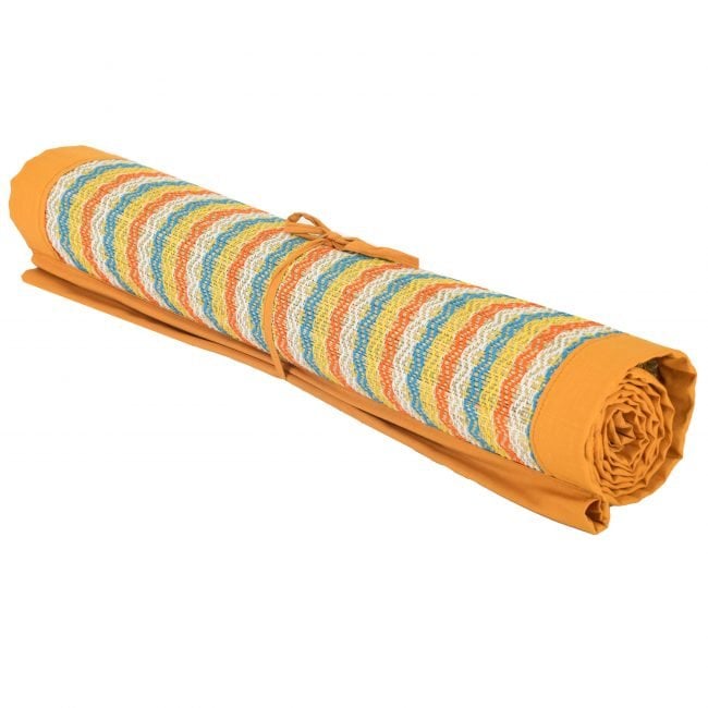 Tribes India Yoga Grass Mats(Green & Light Maroon)