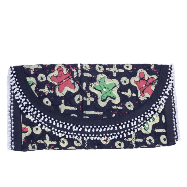Handcrafted Cotton, Spoange & Jeco Beeds Pink Purse (PVTG)