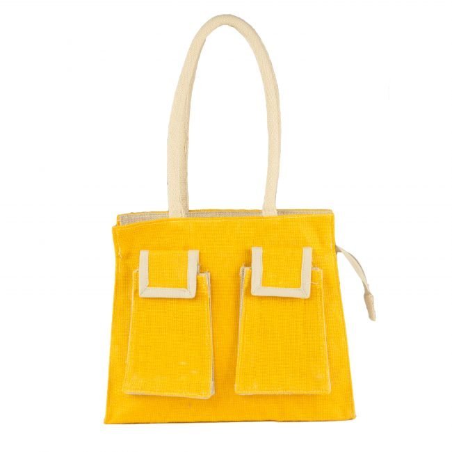 Yellow Jute Office Bag