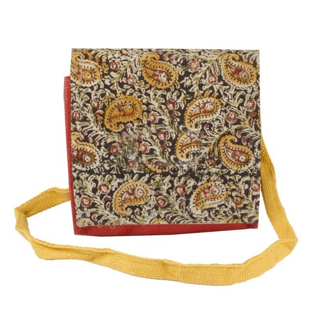 Multicolored Cotton Passport Bag