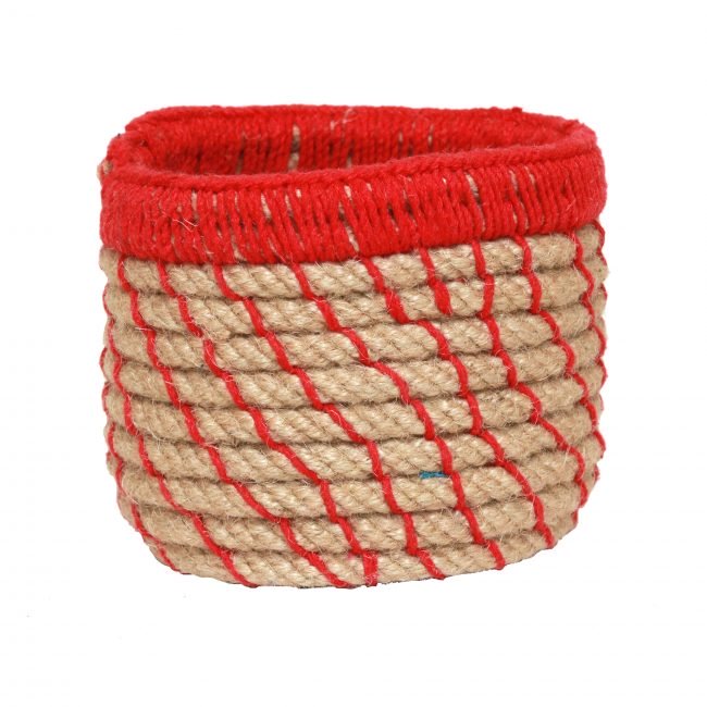 Handcrafted Jute & Cotton Pen Stand