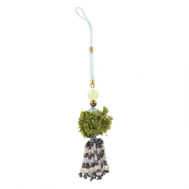 Handcrafted Beads and Thread Key Chain