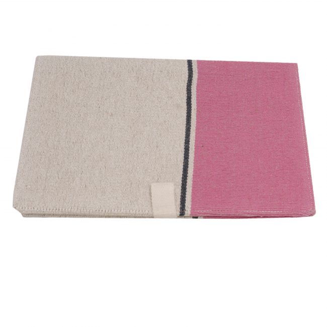 Handcrafted Peach & Pink Jute File Folder