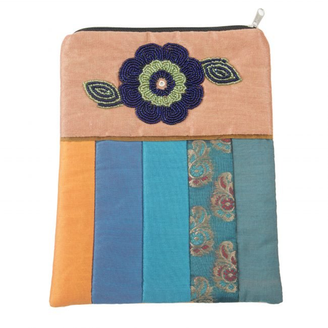 Handcrafted Peacock Silk Pouch
