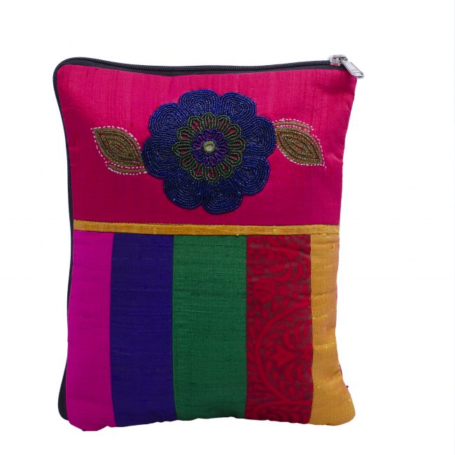 Handcrafted Cotton Multicolor Medium Size Purse