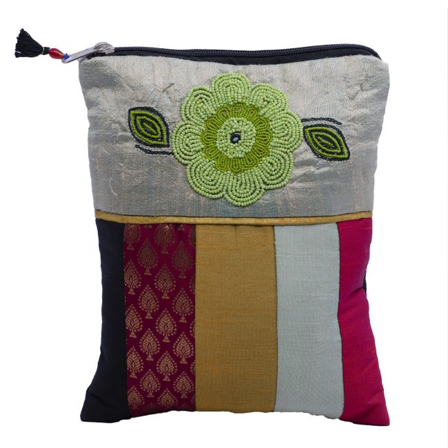 Handcrafted Cotton Multicolor Medium Size Purse