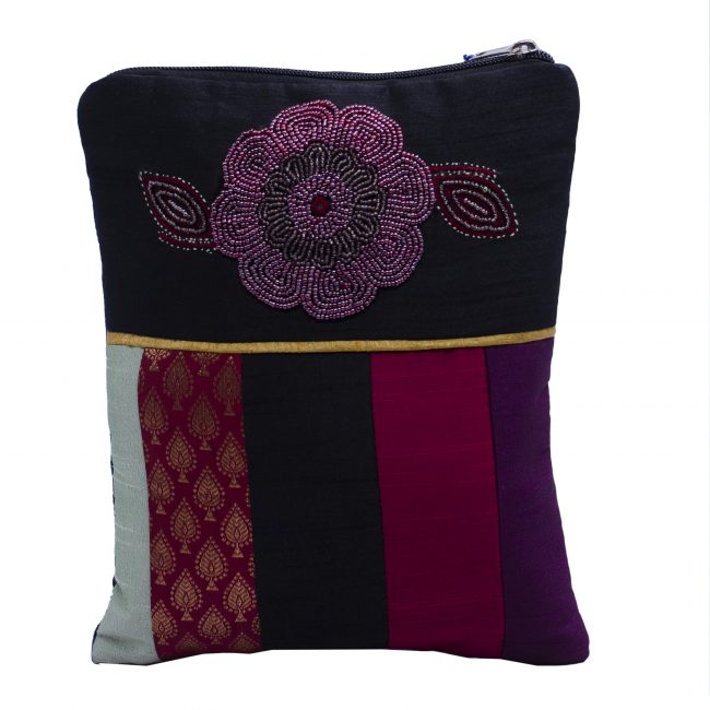 Handcrafted Cotton Multicolor Medium Size Purse