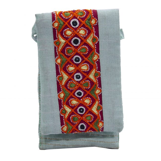 Handcrafted Cotton Multicolor Small Size Purse