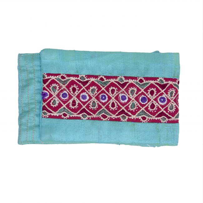 Handcrafted Cotton Multicolor Small Size Purse