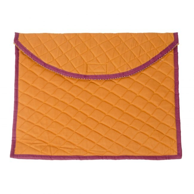 Orange Cotton Laptop Case