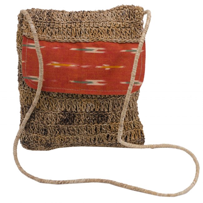 Red Banana Fiber Handmade Sling Bag