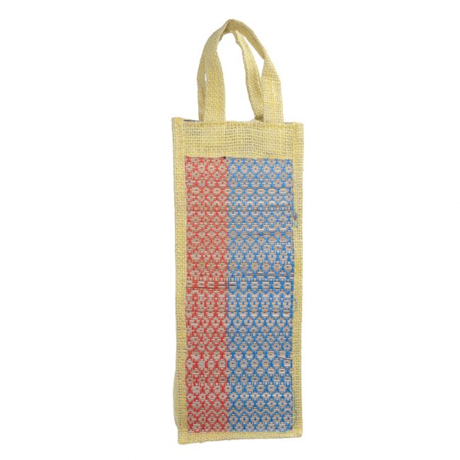 Handwoven Cotton Multicolor Medium Size Bottle Bag