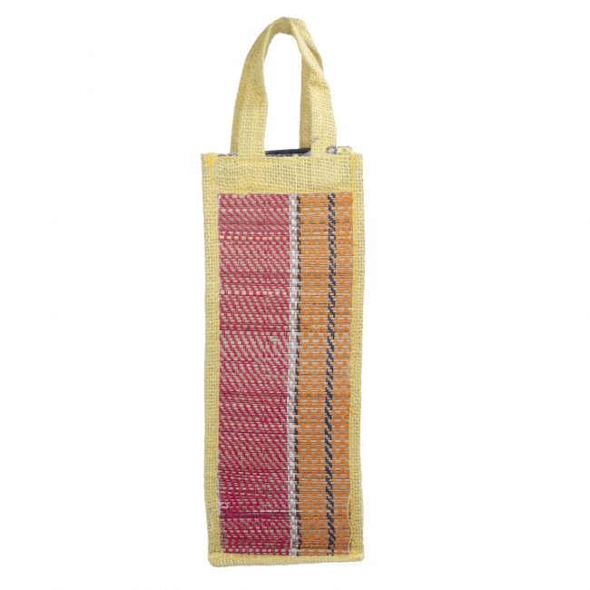 Handwoven Cotton Multicolor Medium Size Bottle Bag