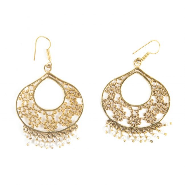 Handcrafted Brass Earrings For Women