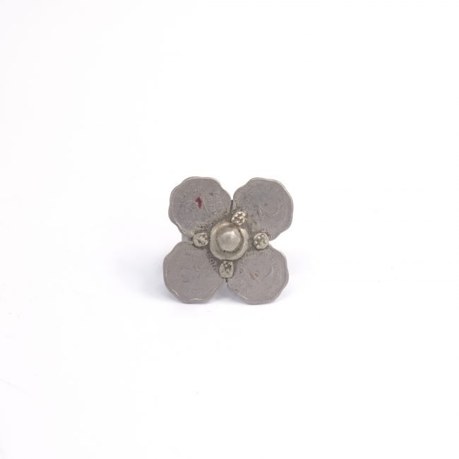 Handcrafted Metal Two Paise Chella Finger Ring