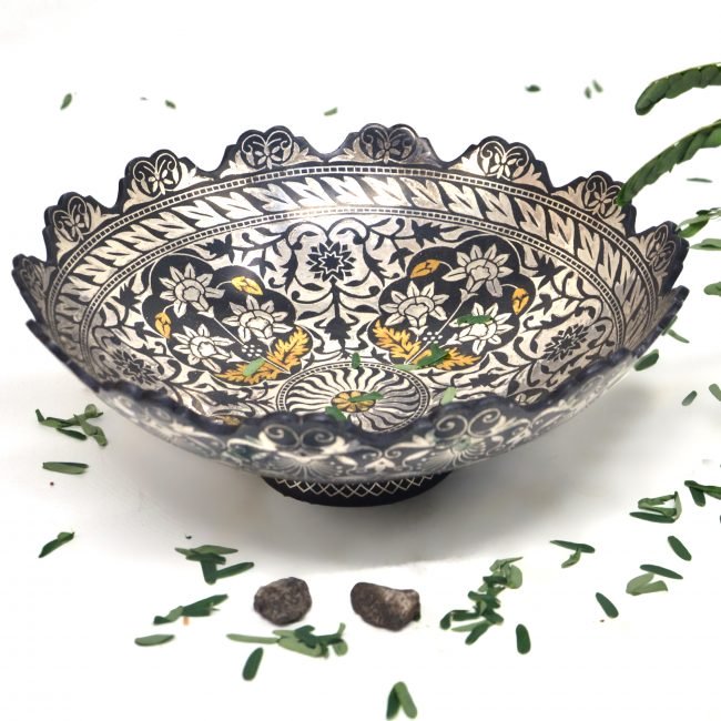 Tribes India Bidri Work Silver Tarkashi Big Bowl