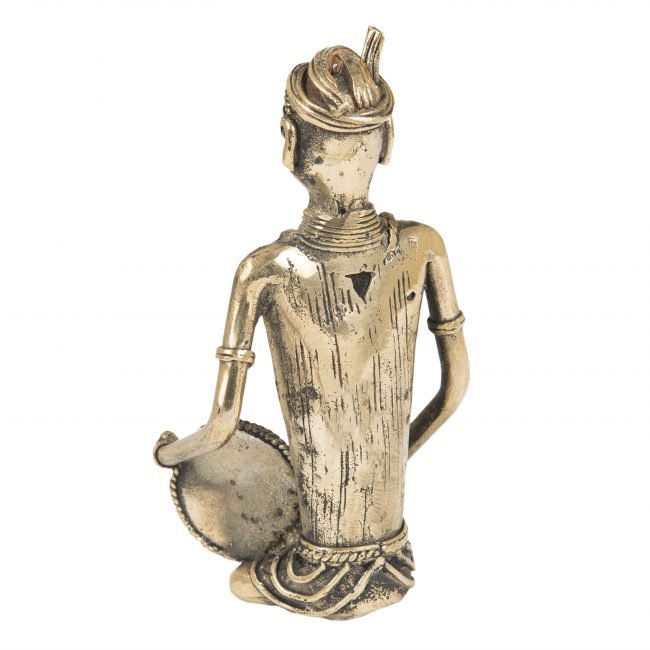 Tribal Musician Showpiece in Dokra