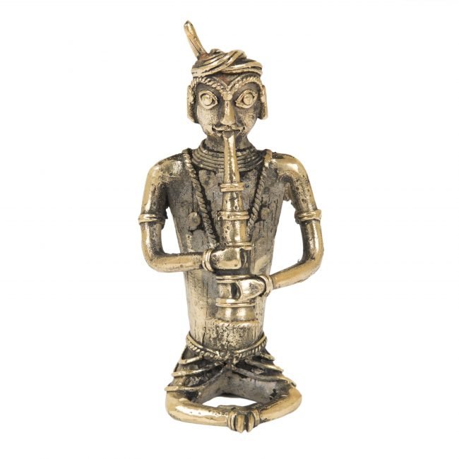 Tribal Musician Showpiece in Dokra