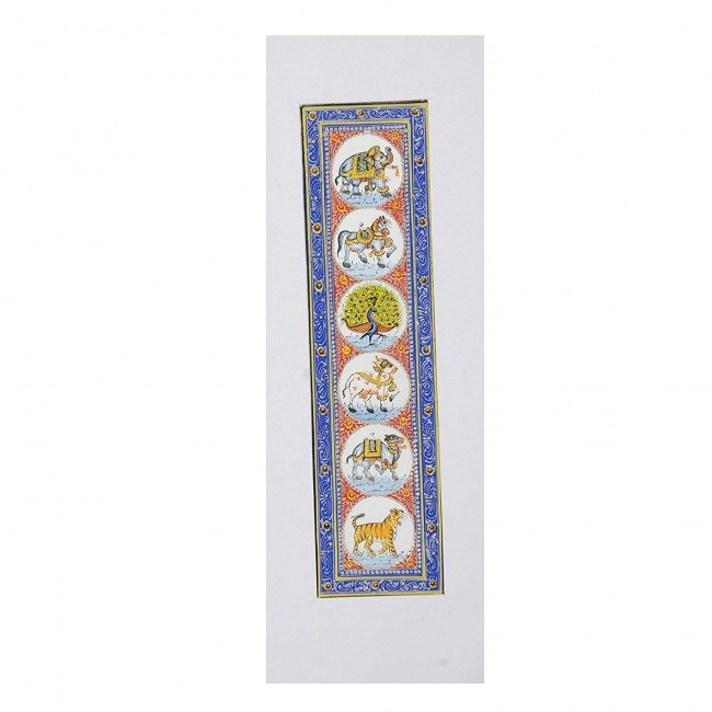 Tribal Handmade Rajasthani 6 Figure Painting