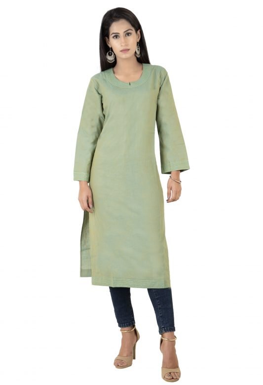 Women's Plain Cotton Kurta