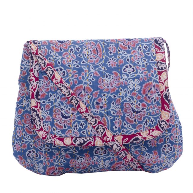 Handmade Cotton Medium Size Multicolor Sling Bag