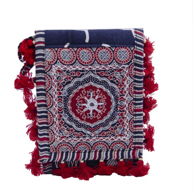 Handcrafted Cotton Multicolor Small Purse
