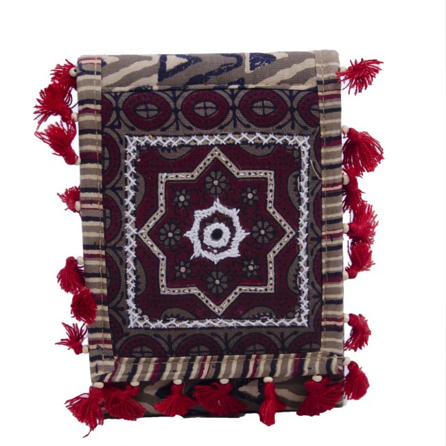 Handcrafted Cotton Multicolor Small Purse