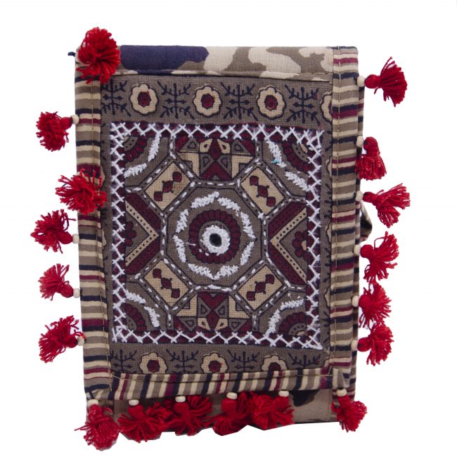 Handcrafted Cotton Multicolor Small Purse