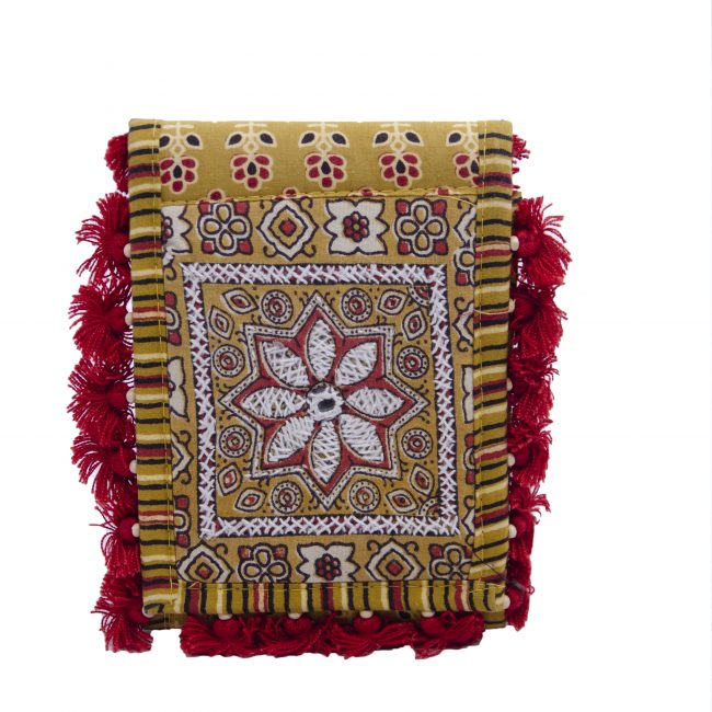 Handcrafted Cotton Multicolor Small Purse
