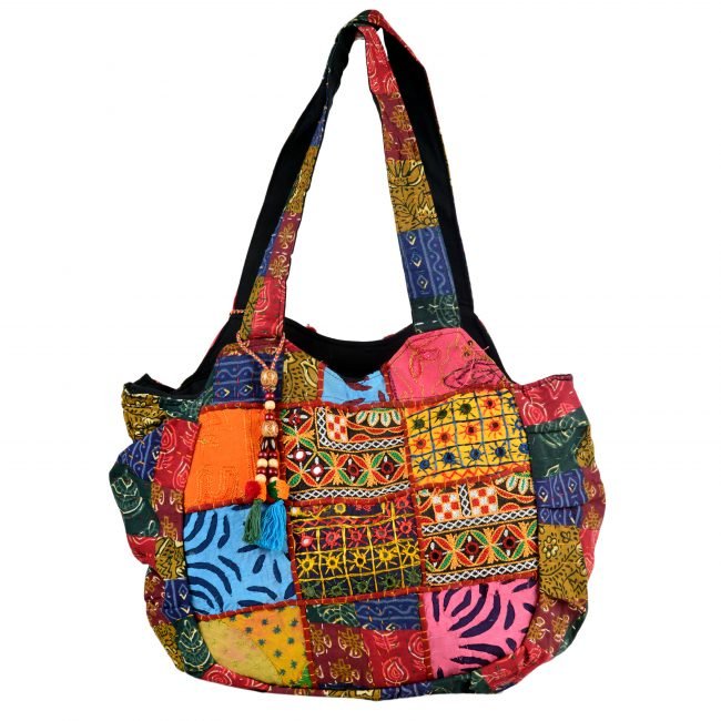 Cotton Red & Blue Banjara Shoulder Bag