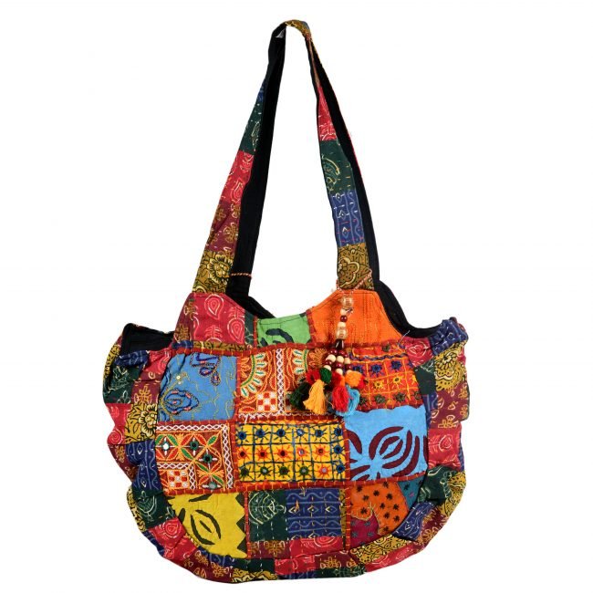 Cotton Orange & yellow Banjara Shoulder Bag