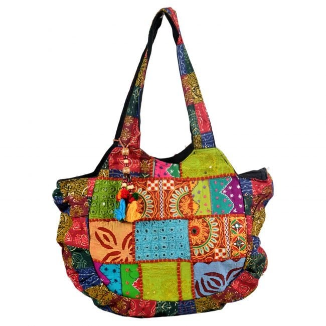 Cotton Blue & Green Banjara Shoulder Bag