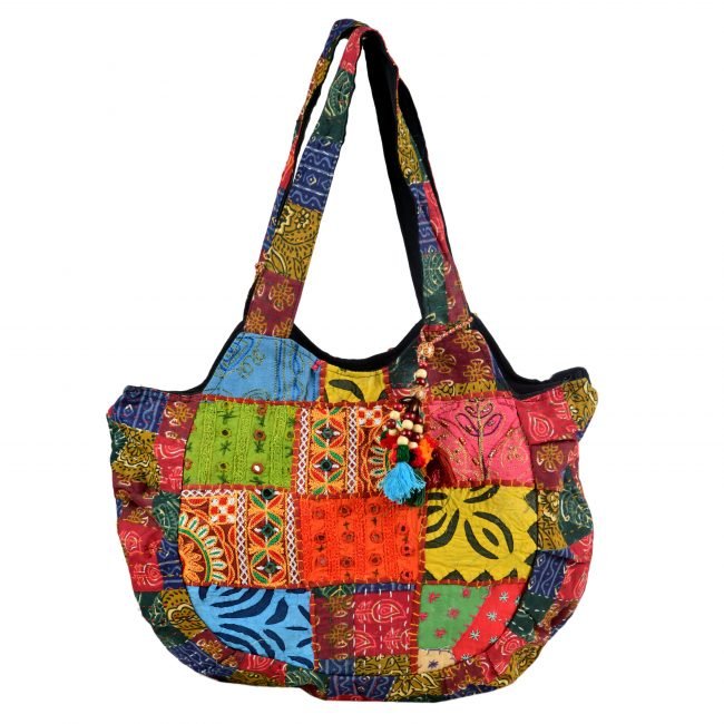 Cotton Orange & yellow Banjara Shoulder Bag
