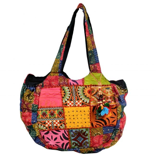 Cotton Orange & yellow Banjara Shoulder Bag