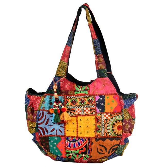 Cotton Orange & yellow Banjara Shoulder Bag
