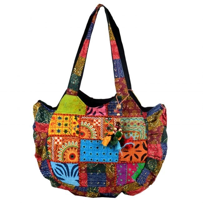 Cotton Orange & blue Banjara Shoulder Bag