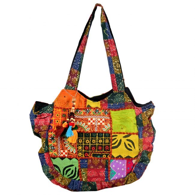 Cotton Orange & yellow Banjara Shoulder Bag