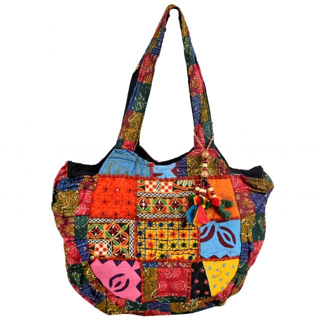 Cotton Orange & yellow Banjara Shoulder Bag
