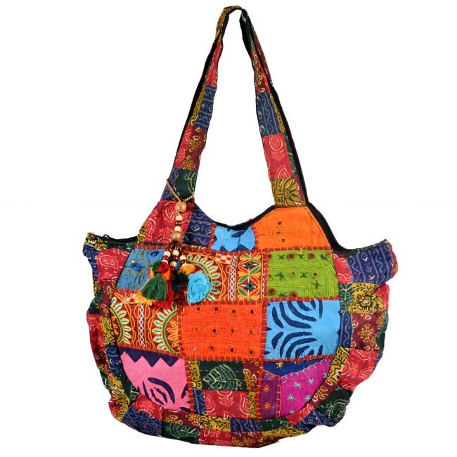 Cotton Orange & pink Banjara Shoulder Bag