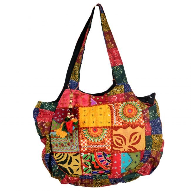 Cotton Orange & yellow Banjara Shoulder Bag
