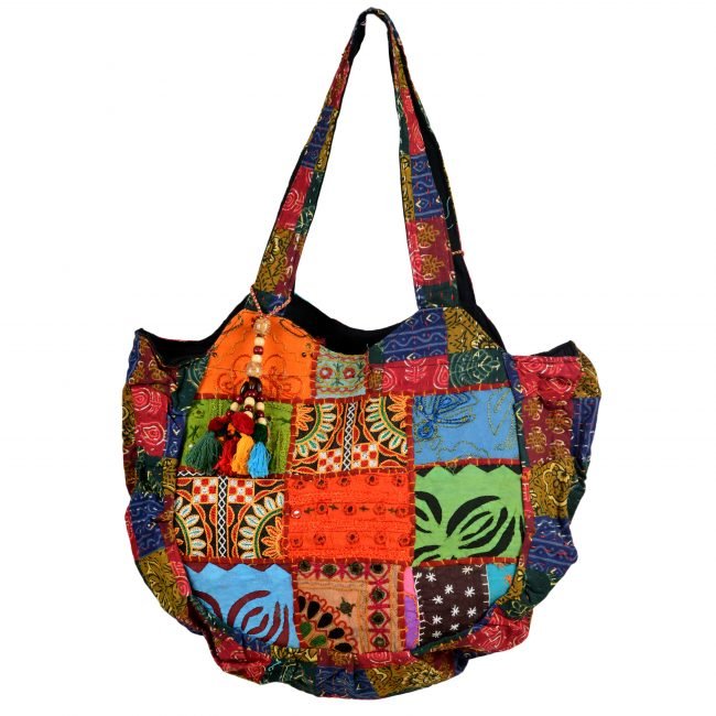 Cotton Orange & yellow Banjara Shoulder Bag